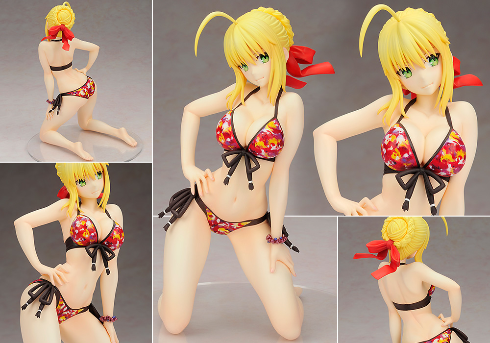 Fate/EXTRA セイバーエクストラ 水着Ver. 1/6スケール PVC製 塗装済み完成品フィギュア qqffhab